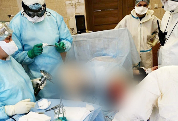 В красной зоне ОКБ Рязани впервые провели операцию по пересадке кожи